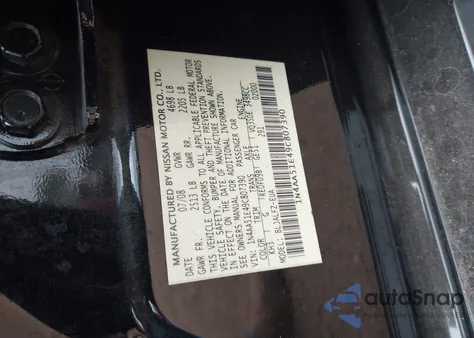 2009 Nissan Maxima 3.5 Sv z USA, uszkodzony, nr VIN 1N4AA51E49C807390